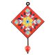 Sunflower Ceramic Tile Hook in Red